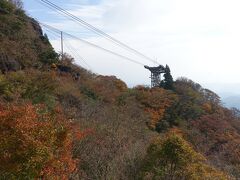 女体山の山頂に到着。山頂駅の展望台からの眺め。