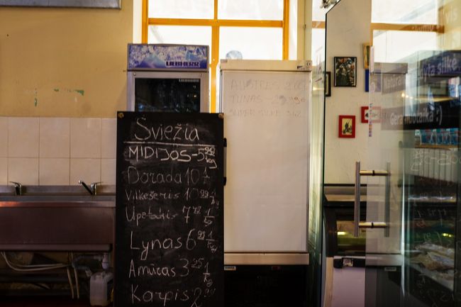 Halės Turgus市場内部