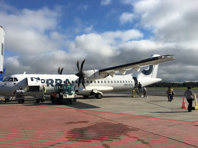 プロペラ機でヘルシンキへ！