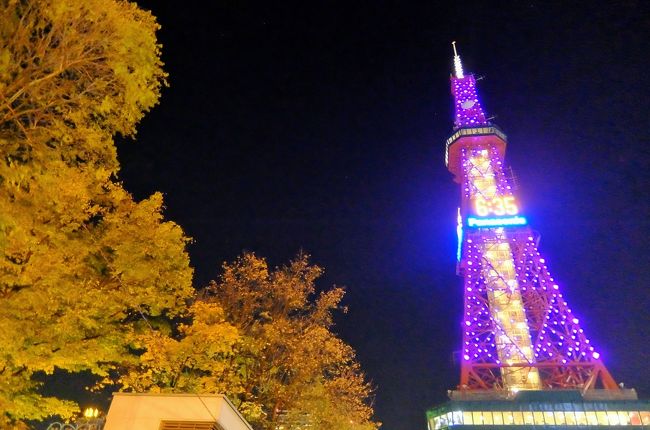 構図を変えてもう一枚。<br /><br />札幌もクリスマスシーズン前から<br />さっぽろホワイトイルミネーションが始まるようですね。<br /><br />機会があれば、その時期に来てみたいです。<br /><br />札幌初日はこんな感じでゆるりと過ごしてみました。<br /><br />次の旅行記に続きます。<br /><br />