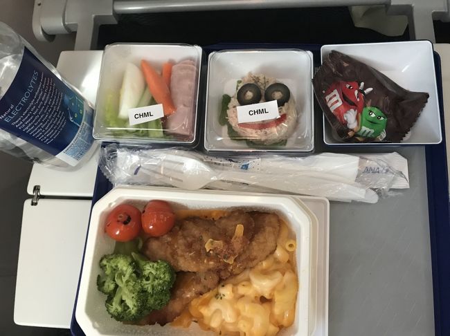 機内食  キッズミール  その１<br /><br /><br />子供達は 美味しく食べていたような？記憶です