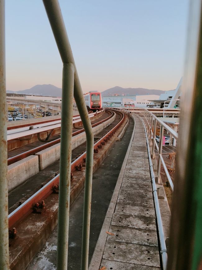空港駅から沙上駅までの電車