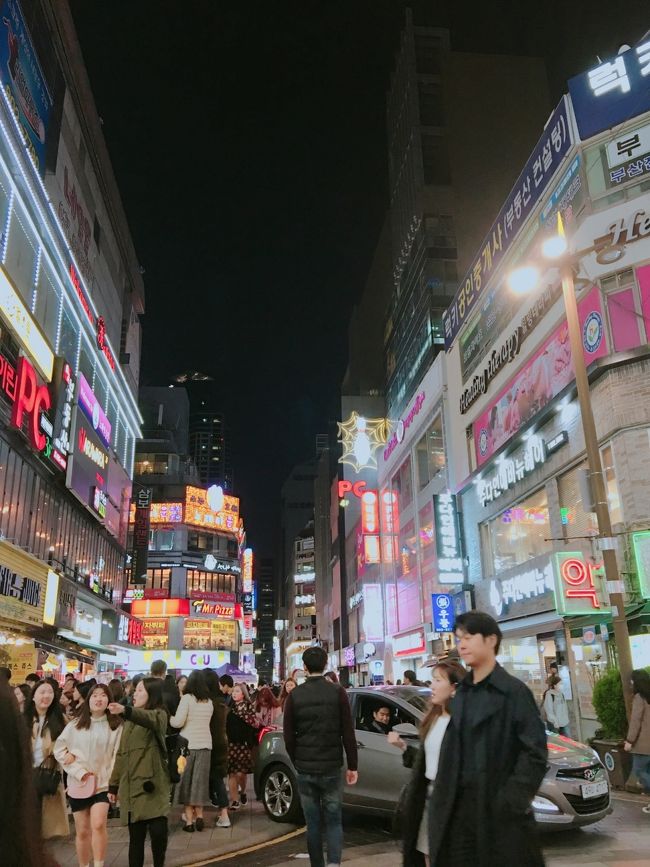 西面駅！<br />明洞のよう！