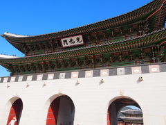歩いて向かったのは景福宮　
子供が韓国5回目なのにソウル市内にある古宮などの観光地に行ったことがなかったので今回は定番の観光地巡りです。