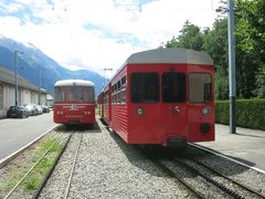 15:00　モンタンヴェール登山列車とロープウェイを乗り継いで氷河のトンネルへ。