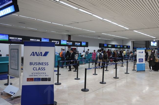 カウンターで発券。<br />ジャカルタはモバイルチケットは使えません。<br />時間的には成田行きと羽田行きが1時間差くらいで飛ぶんだけど、カウンターはそれほど混んで無かった。