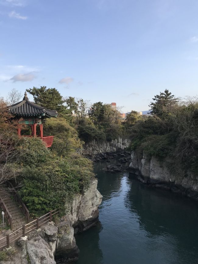 吊り橋からの眺め。