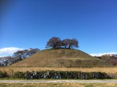 一行は行田市街地の方向へ。
こちらはさきたま古墳群のひとつ丸墓山古墳。
てっぺんの桜が満開になる頃にまた来てみたいです。