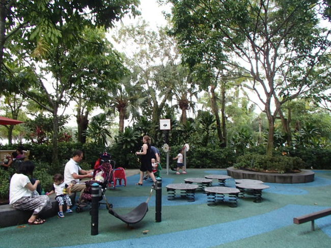 公園もありました。<br />子連れでいつまででも遊んでいられる場所ですね、ガーデンズバイザベイ☆