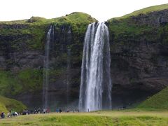 再び1号線に戻って東に少し進むと、左手にセリャランズフォス（Seljalandsfoss）が見えてきます。アイスランドを代表する滝だけあって、駐車場はほぼ満杯。スペースを見つけて、滝の方向に歩いていきます。