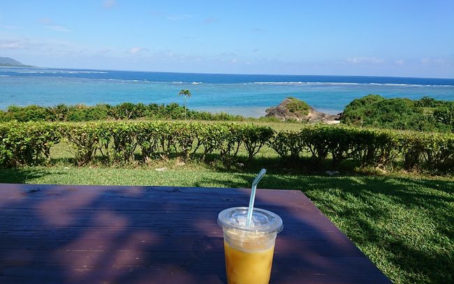 この日はどこに行っても、キレイな海☆癒される(^-^)v<br /><br />結局、時間は早いけどレンタカーを返却して、離島ターミナルまで送迎してもらい、少し散策♪