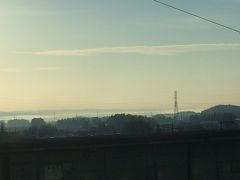 那須塩原に到着。
朝の車窓からの景色が良い。