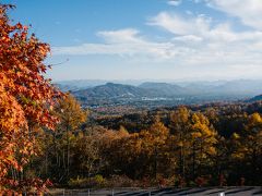 アウトレットからそのまま帰るのももったいないと思ったので、旧軽井沢の奥にある天空カフェ・アウラへ行ってみることにした。軽井沢の風景が一望できる絶景。