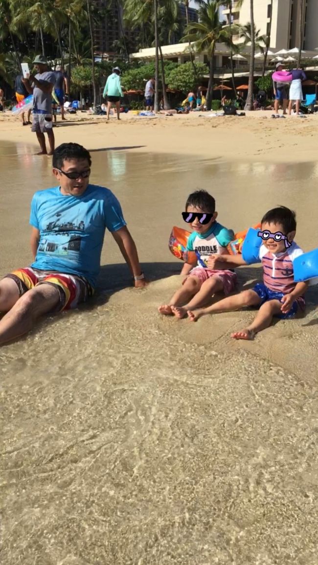 波打ち際では～