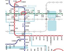 山塘街からホテルへ帰って休憩してから同里古鎮へ向かいます。
楽橋駅から地鉄4号線で同里駅　料金は6元（約100円）
バスに乗り換えて同里古鎮へ行きます。