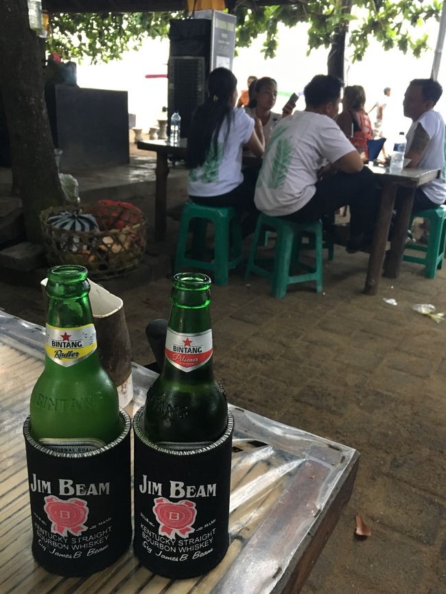 サヌールビーチでビンタン飲めるのも、これでしばらくおあずけ、、、