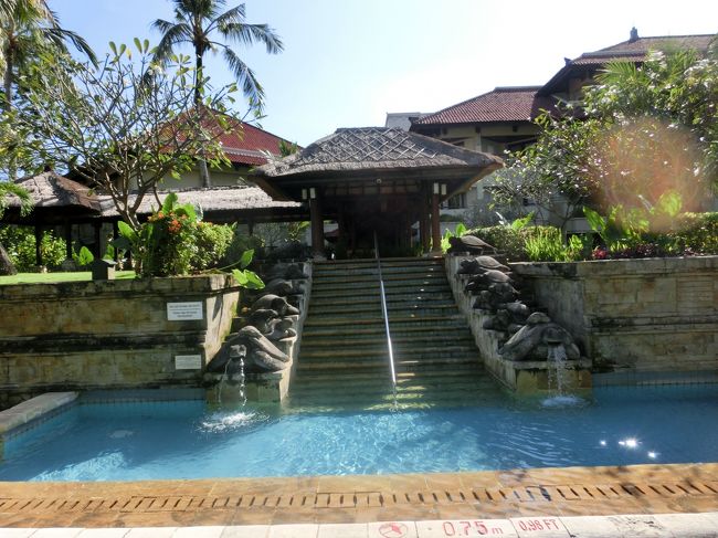 誰も入っていないプール。