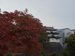 富士見櫓と紅葉。