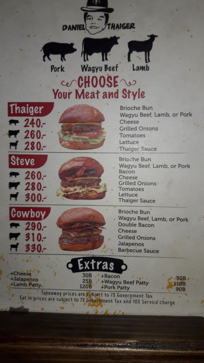 解り易いメニューです。<br />豚・牛・羊とお肉も選べます。