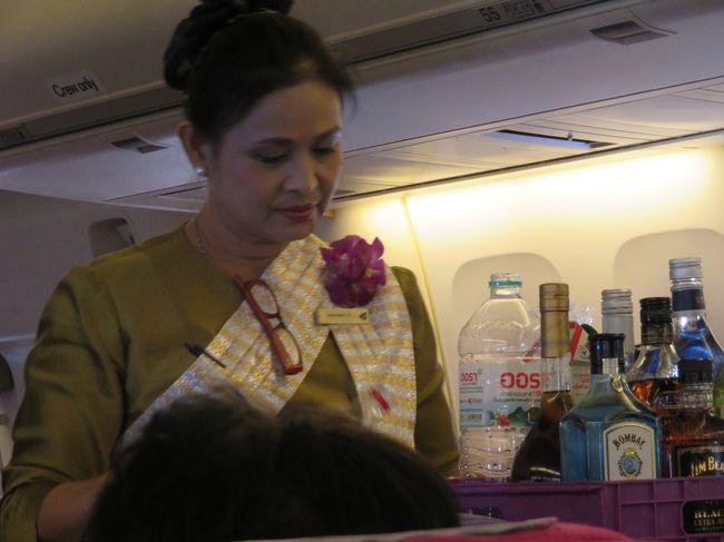 ドリンクサービス、とても満足