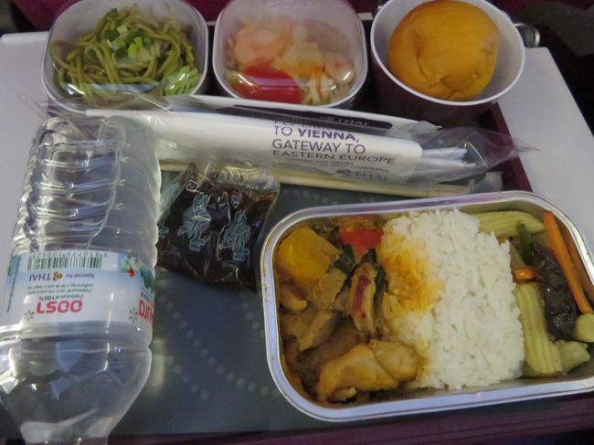 メニューは無く二種類からのチョイス。こちらは来る時とは違う種類のタイカレー。お昼食べて無いので、提供されるのが待ち遠しかったです