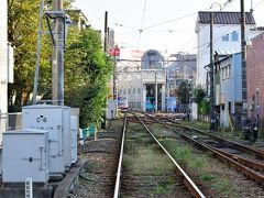 上町駅そばに車両庫があります。

前回訪問時の10/10の時はここの車庫で招き猫電車は停車されていました。