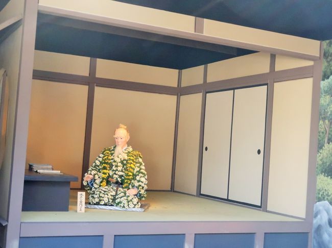 笠間-8 笠間の菊まつりg 菊人形展=水戸黄門さま登場 ☆小野友五郎は郷土の偉人