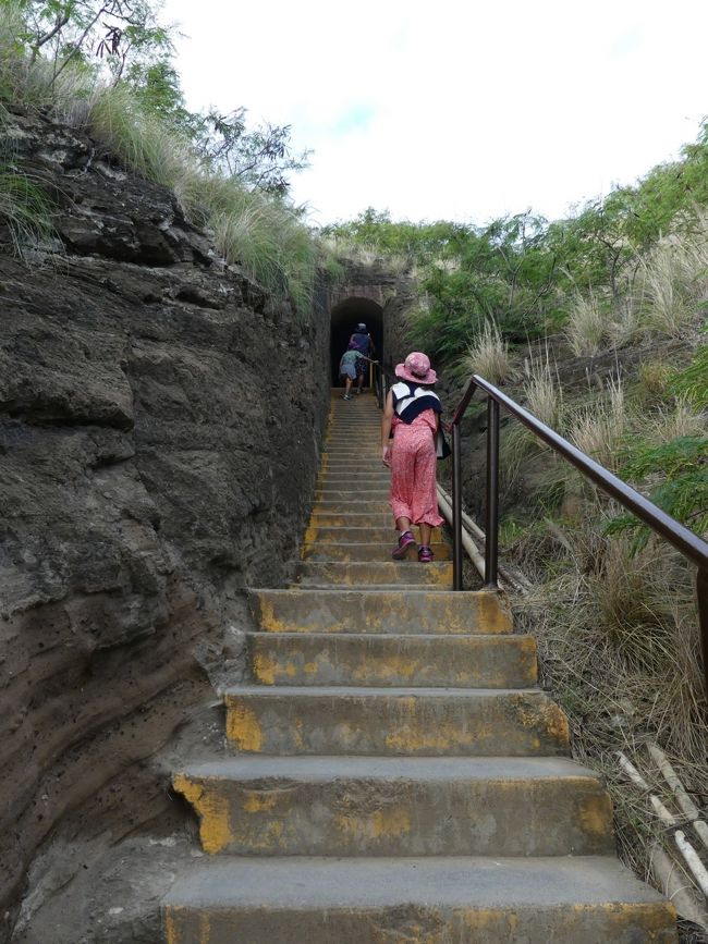 12月8日<br /><br />帰国日です。<br />7時過ぎにホテルを出発しUberでダイヤモンドヘッドへ向かいました。<br /><br />ツアーでダイヤモンドヘッドに行かれた方たちが下山し少し落ち着いた時間です。<br /><br />先日登ったエフカイピルボックスよりゆるやかでした。<br />