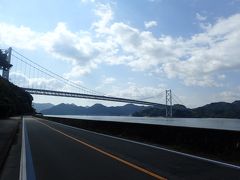 向島と因島を結ぶ因島大橋
道路と橋の高低差…うーん　大変でした