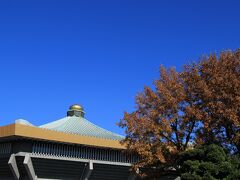 日本武道館と紅葉
