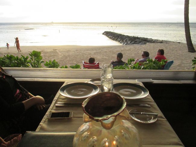 3ヶ月前に予約した時にリクエストした窓際席です。<br />窓際が取れてラッキー池田です。