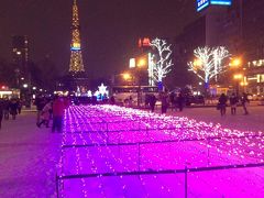 今年も大通公園イルミネーションの季節がやっていました、毎年恒例のイベントですがわざわざこれを見に来るほどのファンではないですが通りすがりにシャッターチャンス