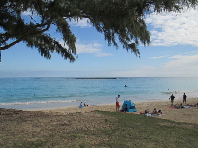 カイルアビーチ。綺麗ですね。