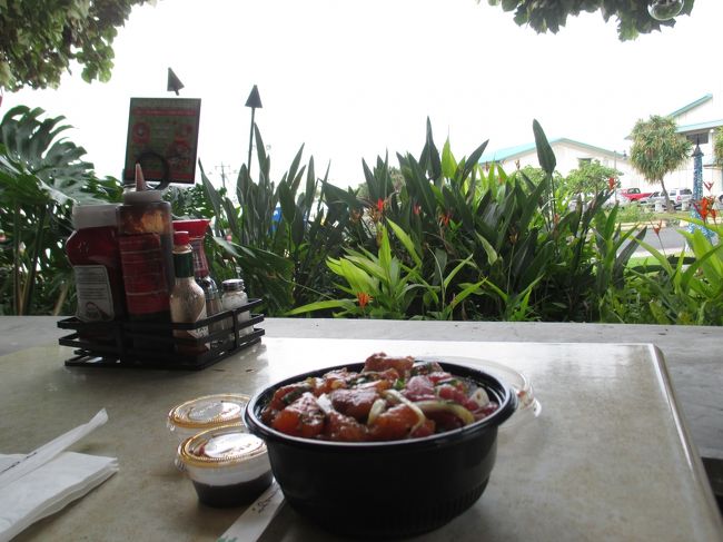 チェックアウトして空港にむかいます。<br />ニコスピア38でポキボウル。空港から近くて、美味しいのでつい寄りたくなります。