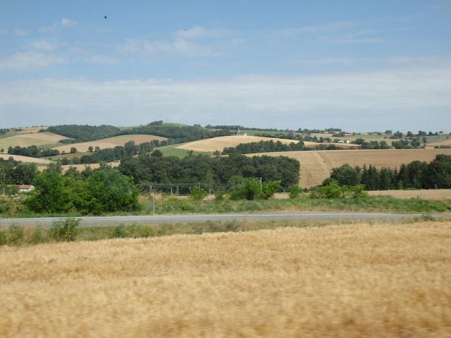 トゥールーズへの車窓風景