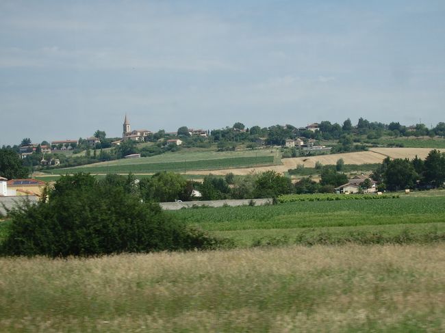 トゥールーズへの車窓風景