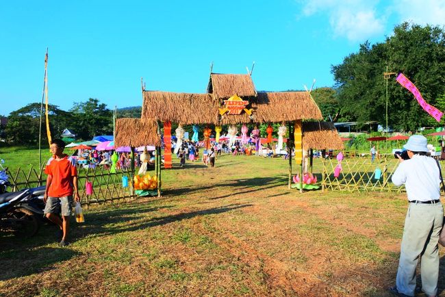 チェンマイから車で1時間ほどで到着！<br />インペーター祭り！<br />(コムローイ祭り)