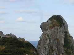 高さ約45ｍの玄武岩で出来た猿岩。