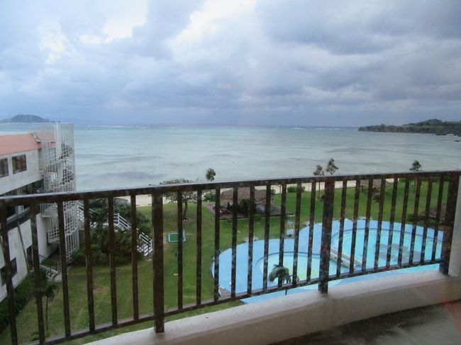 早朝のホテルからの眺め。