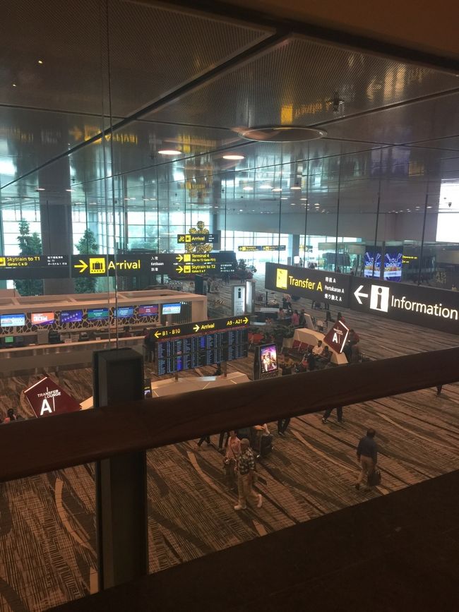 ラウンジから見るエアポート