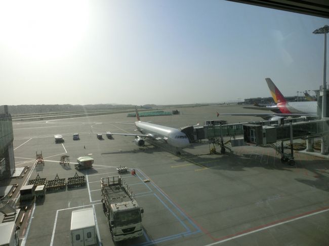 OZ124 ICN18:00発 NGO19:50着<br />A321-200です。