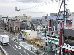 石山に帰ってきました。駅前の景色も変わりました。今から平和堂石山店に向かいます。