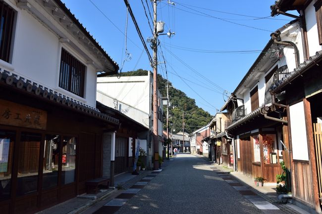 「たつの市立かどめふれあい館」の方を振り返って見たところです。