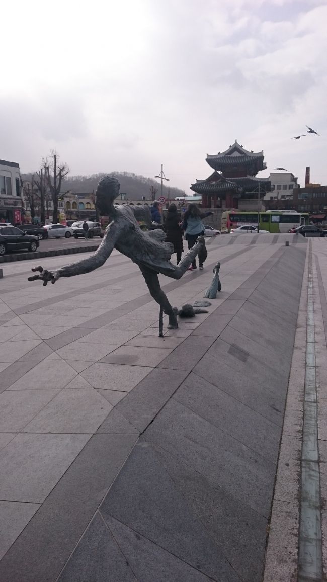 全州、韓屋村前<br />辺り<br />