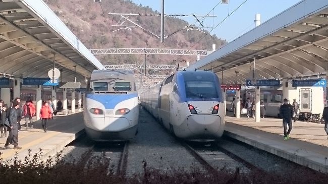 終点、麗水に到着