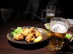 ビールとザンギは最高♪