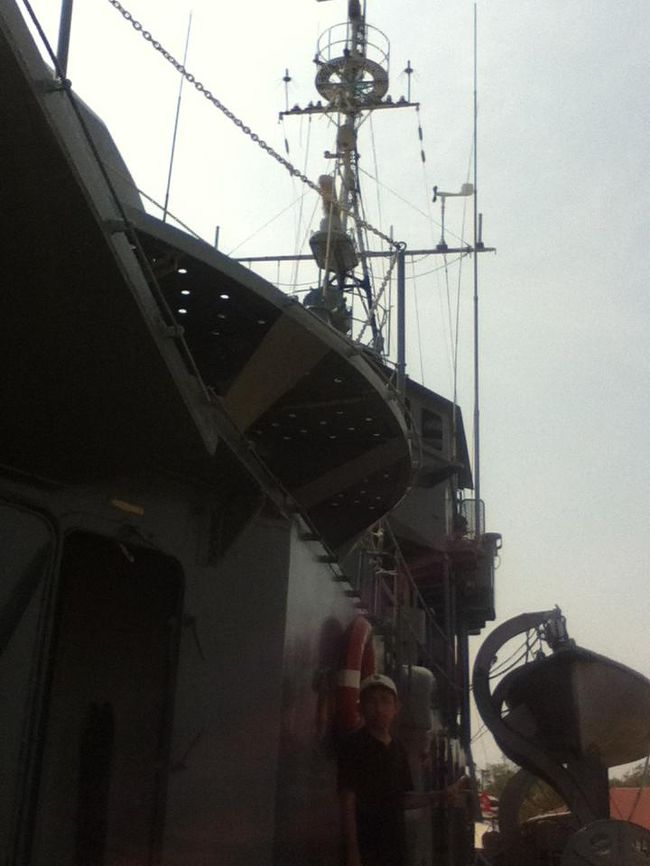 私の一生で、初めての軍艦見学