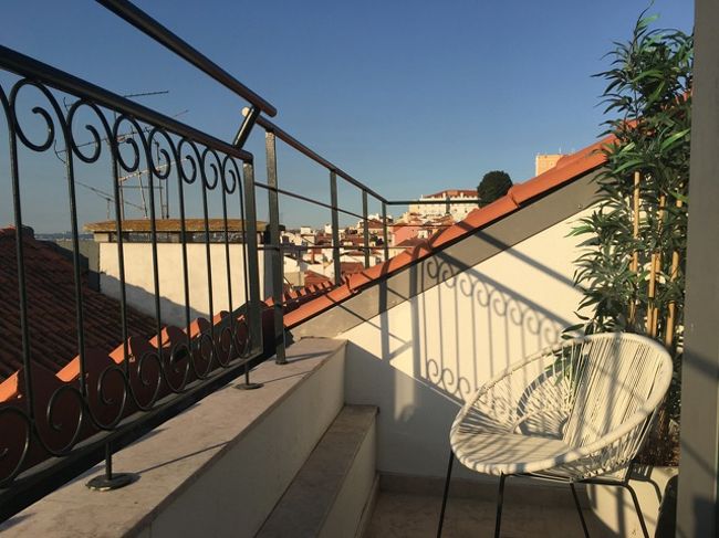 キッチン側のベランダ。