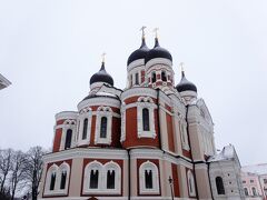 アレクサンドル・ネフスキー聖堂にやって来ました。
綺麗なんだけど、タリンの旧市街では、どこか違和感のある風貌。
エストニアではプロテスタントが多いようですが、ここはロシア正教の教会です。

中では、信者の方が集まって何か儀式を行なっていました。
追い出されることもなく、端っこで見学させていただきました。
聖堂は写真撮影禁止でした。