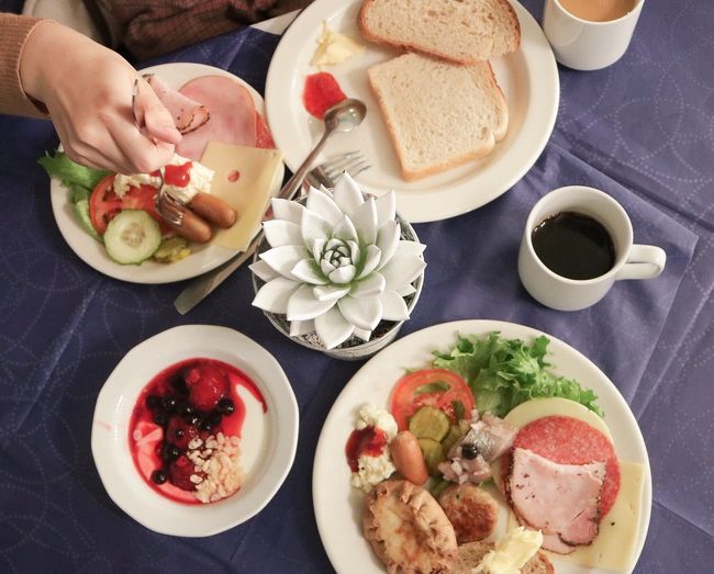 朝ごはんのバイキング